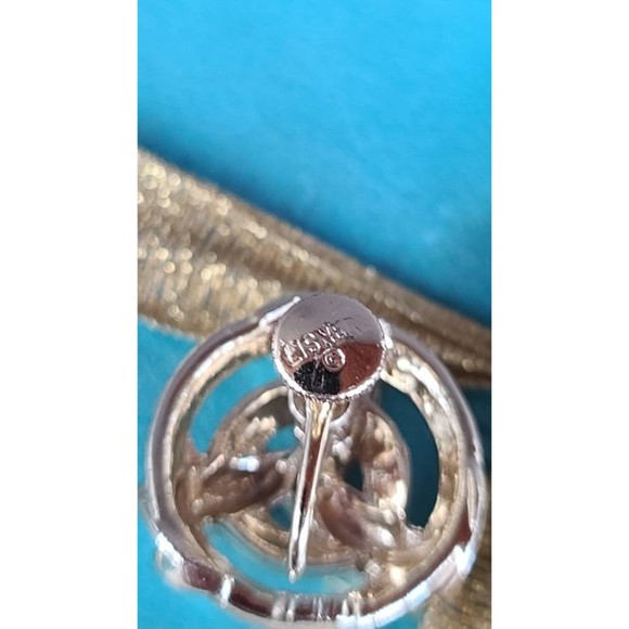 Lisner Gold Screwback Earrings - Picture 10 of 10